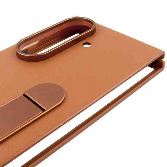 Кожаный чехол Leather Case (AAA) with stand для Samsung Galaxy Z Fold7 Херсон