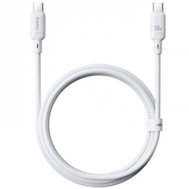 Дата кабель Baseus Silky Series OS Fast Charging Type-C to Type-C 100W (1m) (P10377704) Херсон - зображення 2