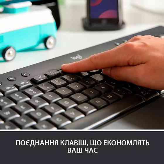 Клавиатура компьютерная безпроводная Logitech Signature K650 USB/Bluetooth Graphite 920-010945 графи Киев