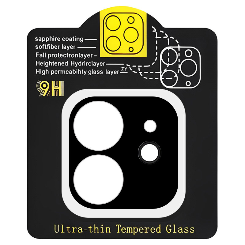 Защитное стекло на камеру Full Block (тех.пак) для Apple iPhone 12 (6.1") Херсон - зображення 1