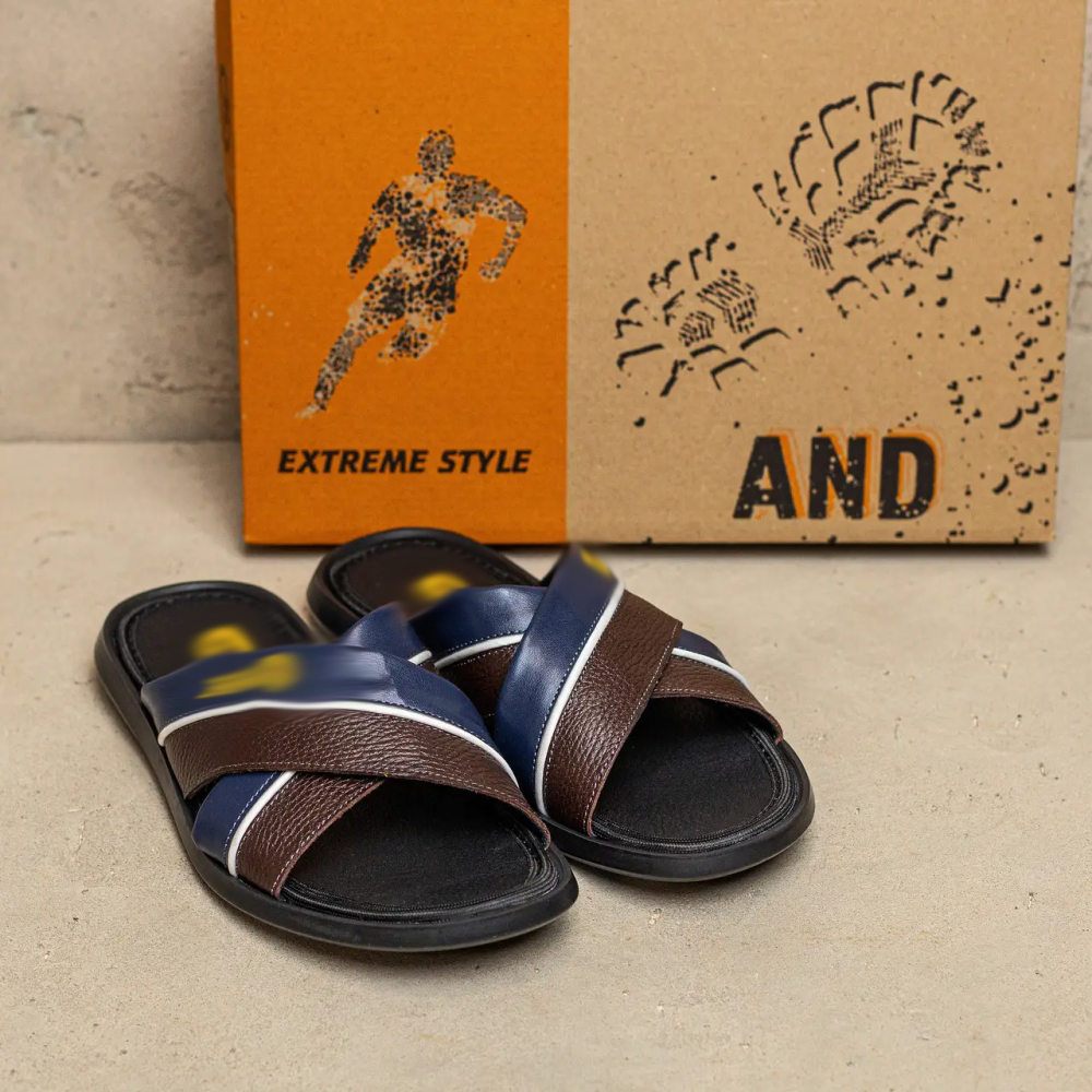 Мужские кожаные  летние шлепанцы-сланцы Київ - зображення 6