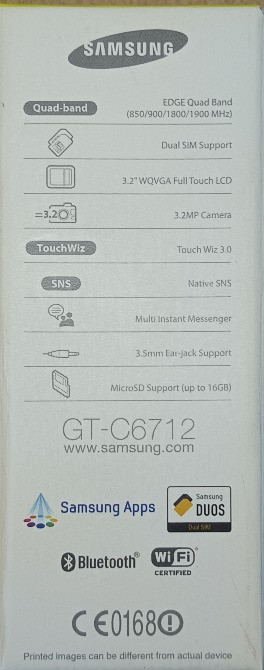Мобильный телефон Samsung GT-C6712 — на 2 SIM-кары. Днепр - изображение 3