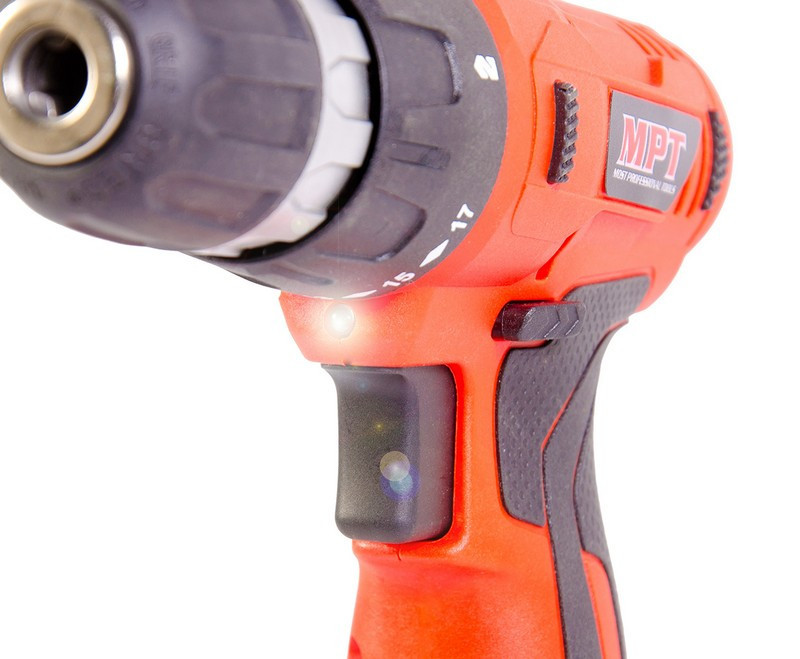 Дрель-шуруповерт аккумуляторная MPT 12 V Li-ion 1.3 Ач 0-700 об/мин 0-10 мм 2 АКБ кейс MCDT1215.B2 Харків - зображення 3