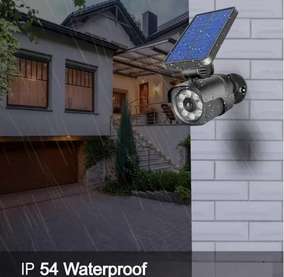 Сонячний світлодіодний ліхтар безпеки з датчиком руху та ефектом відеоспостереження Київ - зображення 5