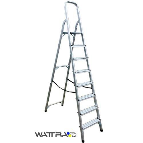 Стремянка алюминиевая - 918 ITOSS (8 ступенек) высота 162 см (15089) Київ - зображення 1