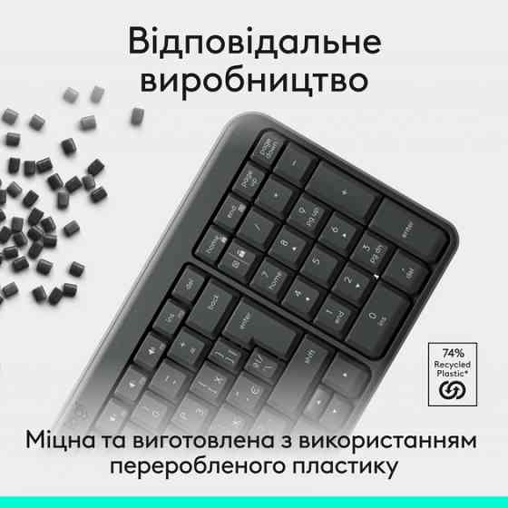 Клавиатура компьютерная безпроводная Logitech K250 Wireless Keyboard Graphite L920-013822 графитовая Київ