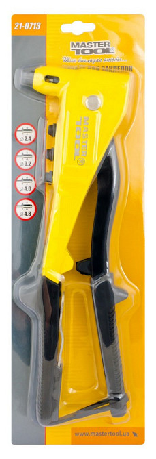 Пистолет для заклепок MASTERTOOL 260 мм Ø2.4/3.2/4.0/4.8 мм Al корпус 21-0713 Харків - зображення 3