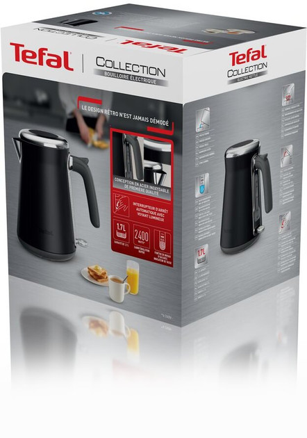 Электрочайник Tefal Collection KI6668E0 1.7 л черный Київ - зображення 5