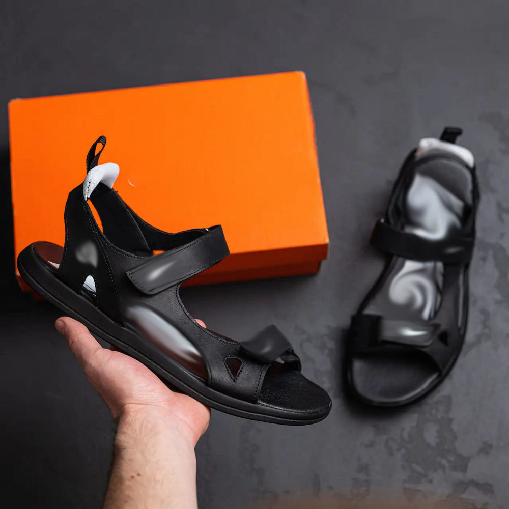 Мужские кожаные сандалии NS White Киев - изображение 10