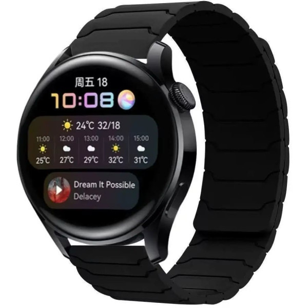 DM Ремінець Armor Magnetic Band 20 mm Універсальний Black Харьков - изображение 1