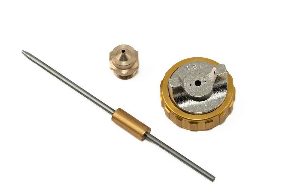 Форсунка сменная для пневмопистолета для покраски HP MASTERTOOL Ø 1.8 мм - дюза воздушная головка иг Харків - зображення 1