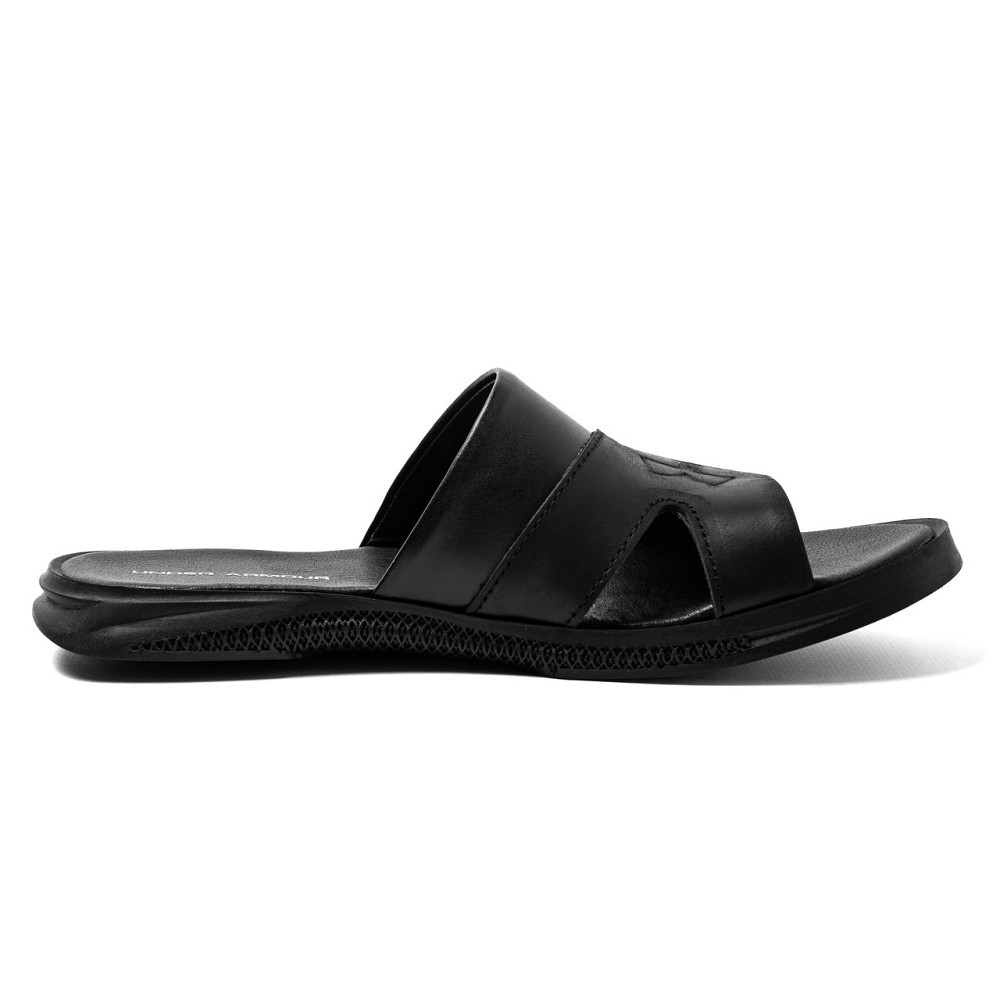 Мужские кожаные  летние шлепанцы-сланцы Under Armour Киев - изображение 2