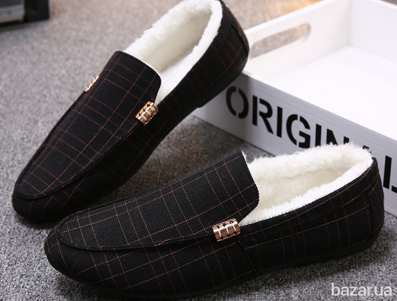 Мужские зимние мокасины  с мехом (линиями) (на меху) Размер 40 41 42 43 Київ - зображення 4