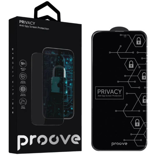Захисне скло Proove Privacy для iPhone 18 Pro Max Black (PGPPRI18PM01) Харків - зображення 5