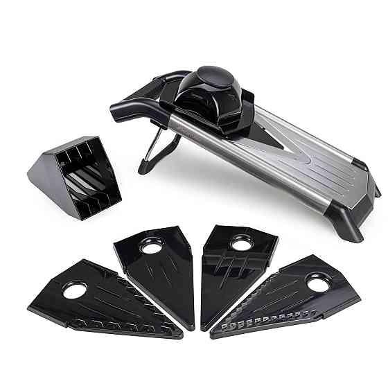 Овощерезка мандолина Kamille 5 в 1, шинковка для капусты и овощей, кухонная терка с насадками Одеса