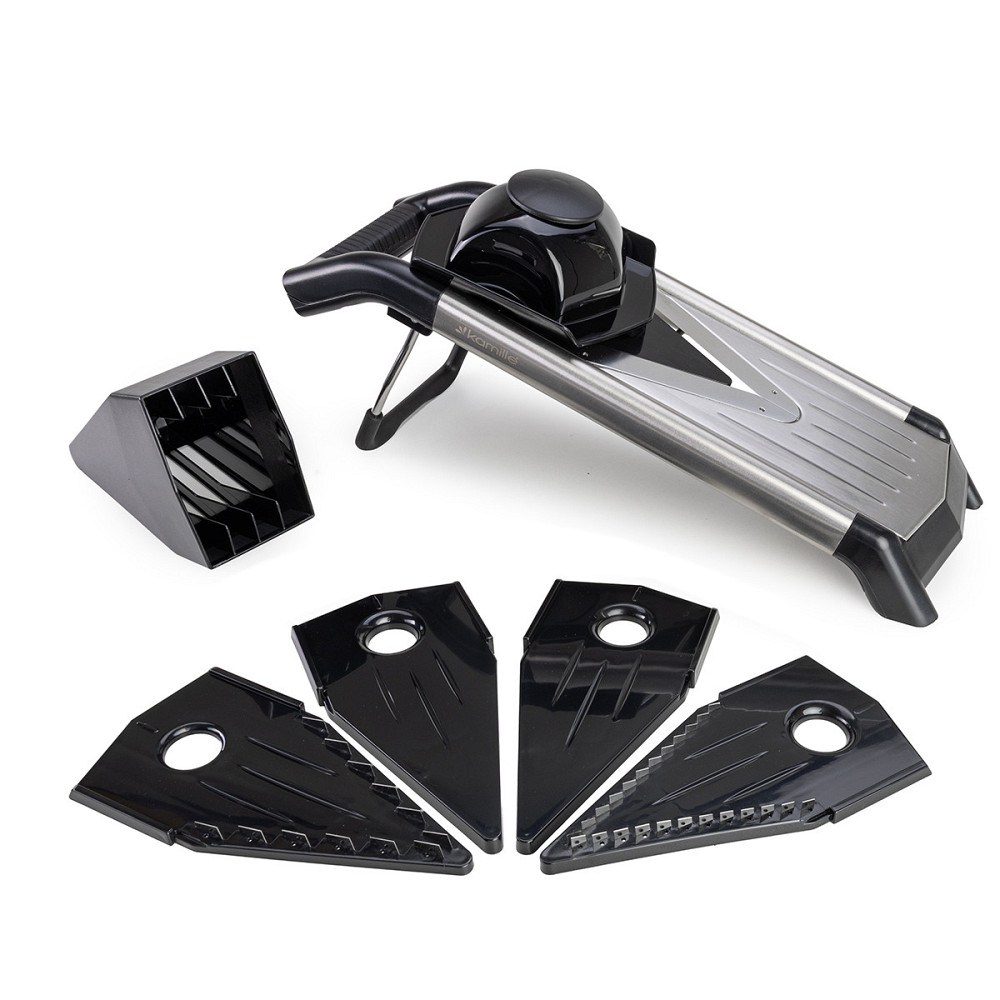 Овощерезка мандолина Kamille 5 в 1, шинковка для капусты и овощей, кухонная терка с насадками Одеса - зображення 3