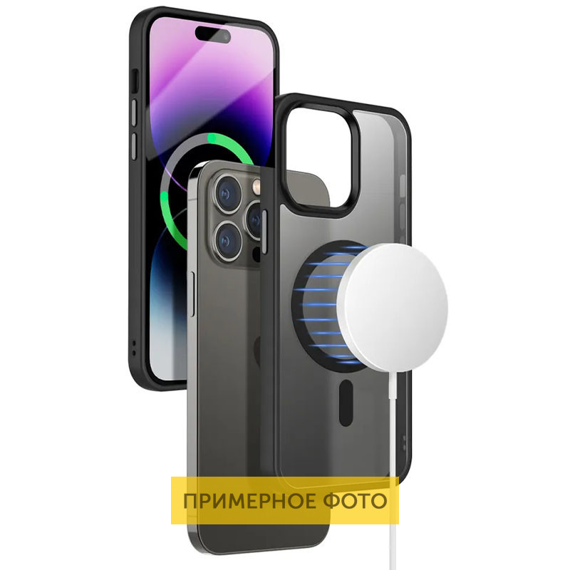 TPU+PC чехол Metal Buttons with MagSafe Colorful для Apple iPhone 16 Pro (6.3") Херсон - зображення 3