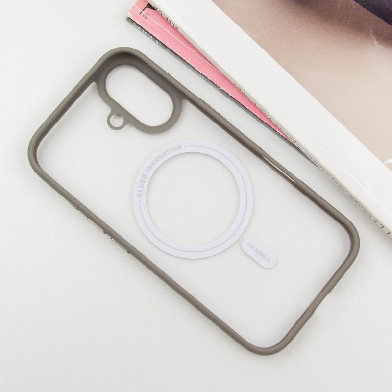 TPU+PC чехол Blueo Skin Friendly Frosted with MagSafe для Apple iPhone 16 (6.1") Херсон - изображение 3