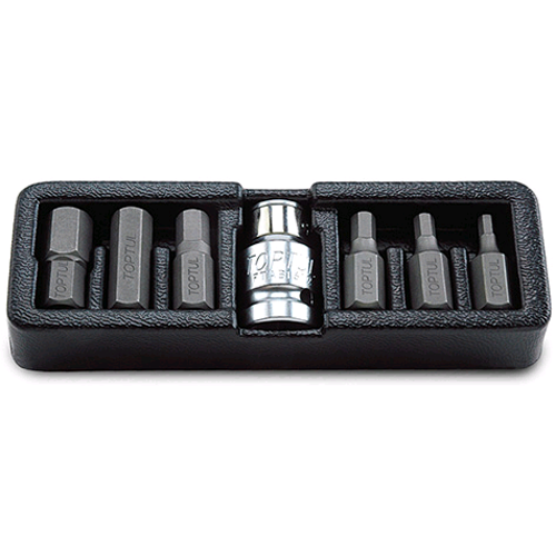 Набор бит HEX TOPTUL 10мм 4-12мм 7ед. GAAT0707 Харків - зображення 1