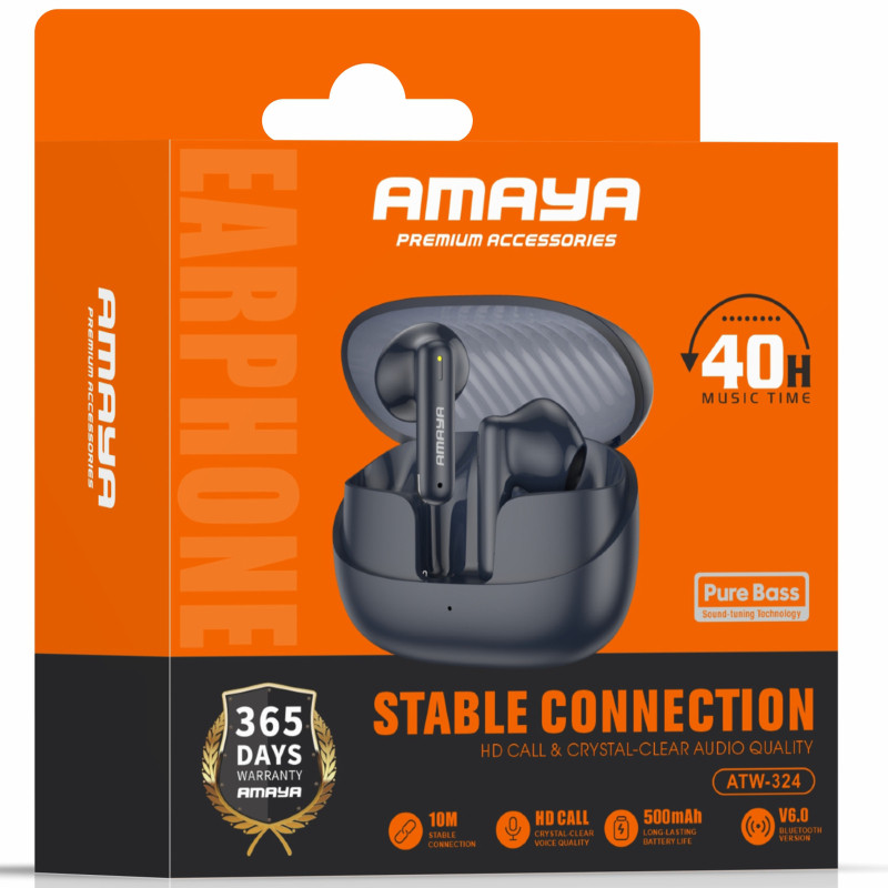 Уценка Беспроводные TWS наушники Amaya ATW-324 Херсон - зображення 2