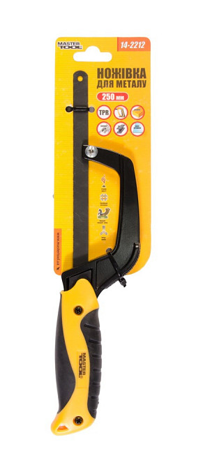 Ножовка-ручка по металлу MASTERTOOL 250 мм двухкомпонентная рукоятка flex полотно 12.5 мм 24TPI 14-2 Харків - зображення 2