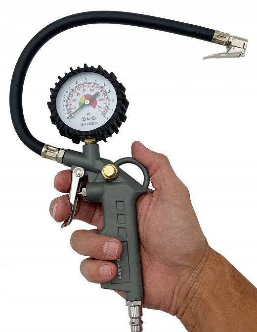 Пистолет для подкачки шин с манометром 12 бар AIRKRAFT STG-05 Харьков - изображение 5