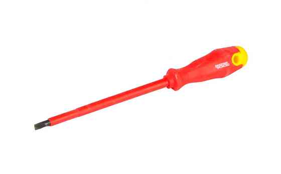 Отвёртка диэлектрическая шлицевая MASTERTOOL SL6.5х150 мм 1000 V 47-0615 Харків