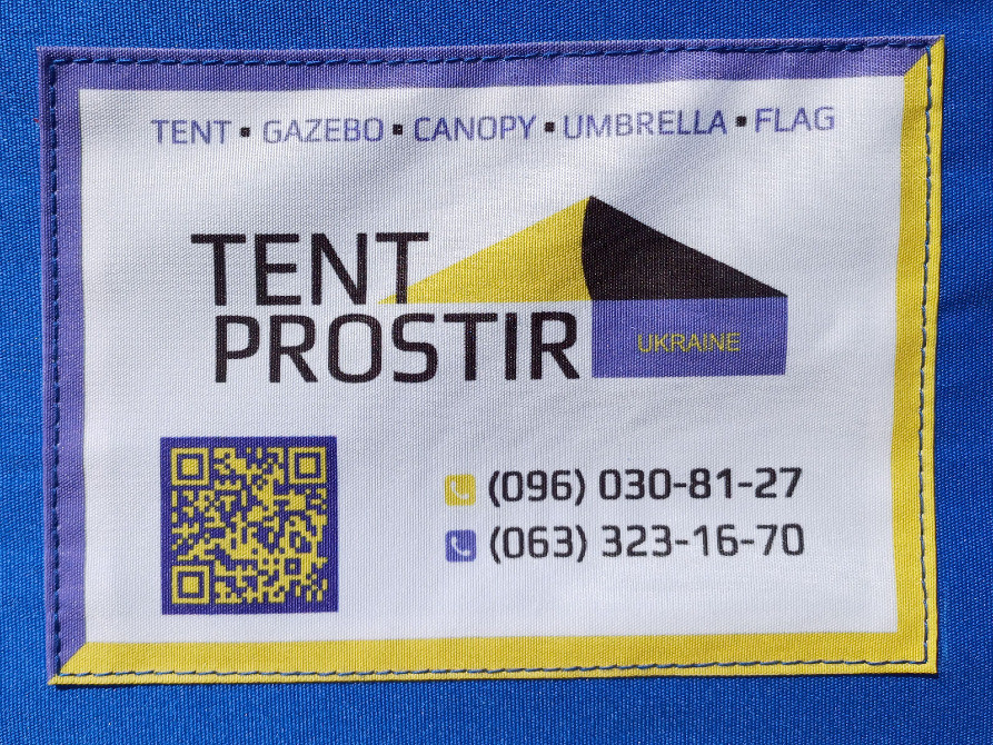 Тент купол 4.5х3 Синій TM-3 Premium дах на китайский шатер. Виготовлення Продаж тенти шатри палатки Запоріжжя - зображення 8