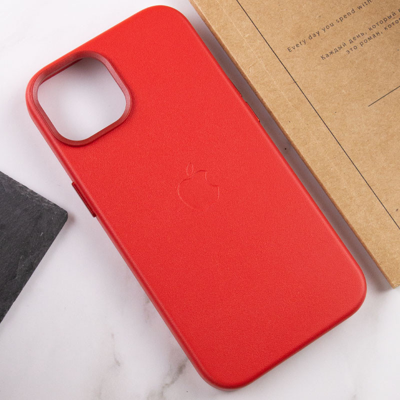 Кожаный чехол Leather Case (AA Plus) with Magnetic Fit для Apple iPhone 14 (6.1") Херсон - изображение 7