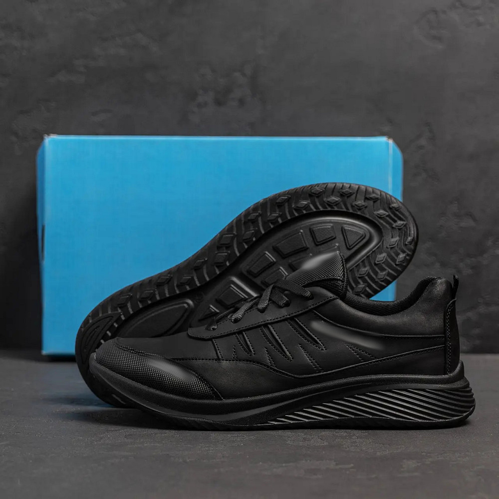 Мужские кожаные кроссовки Col Black Київ - зображення 8