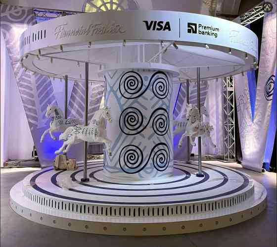 Фотозона «Карусель» з кіньми на замовлення Київ