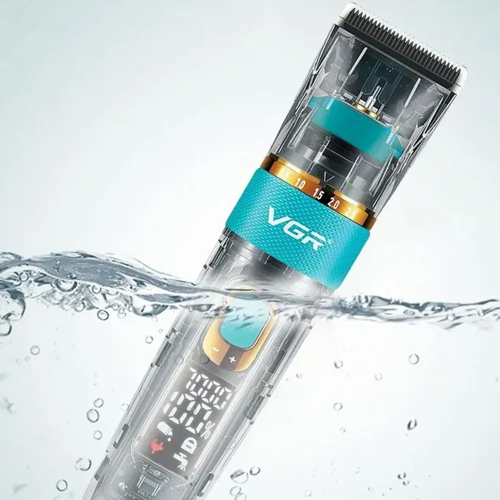 Машинка для стрижки аккумуляторная VGR V-695 10 Вт зеленая Киев - изображение 6