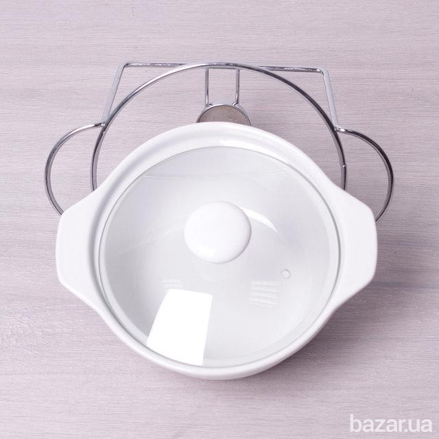 Мармит круглый керамический Kamille 2,4 л KM 6401 Одеса - зображення 2