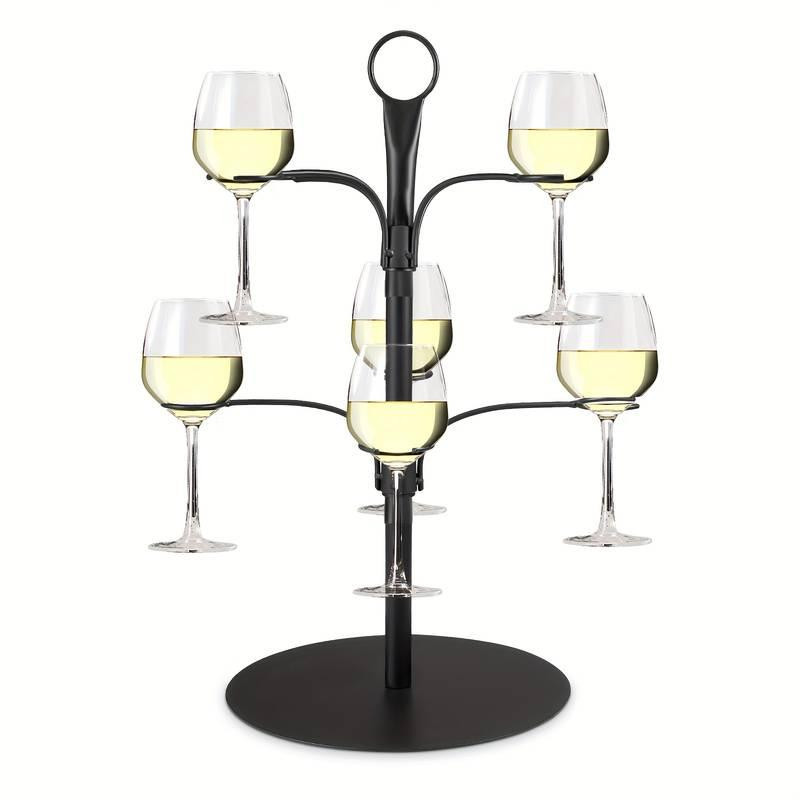 Подставка для коктейльного дерева Leeseph на 8 бокалов черная Одеса - зображення 5