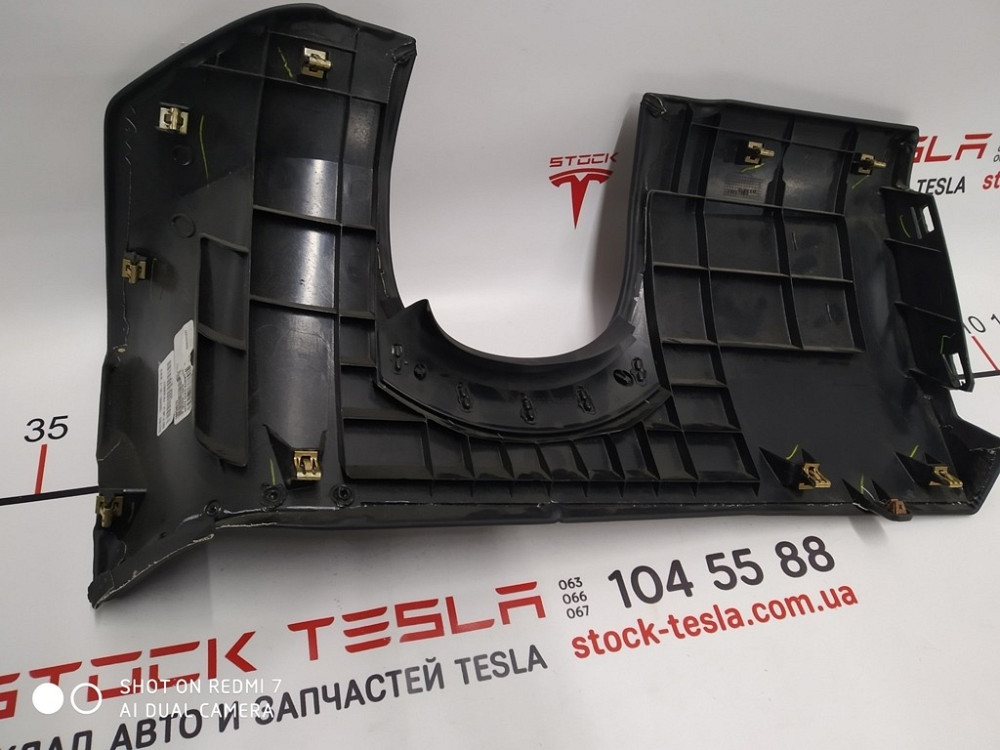 2Накладка декоративная под руль левая PUR MAMMOTH (КОЖА ЧЕРНАЯ ) Tesla model X S REST 1002405-01-H Київ - зображення 2