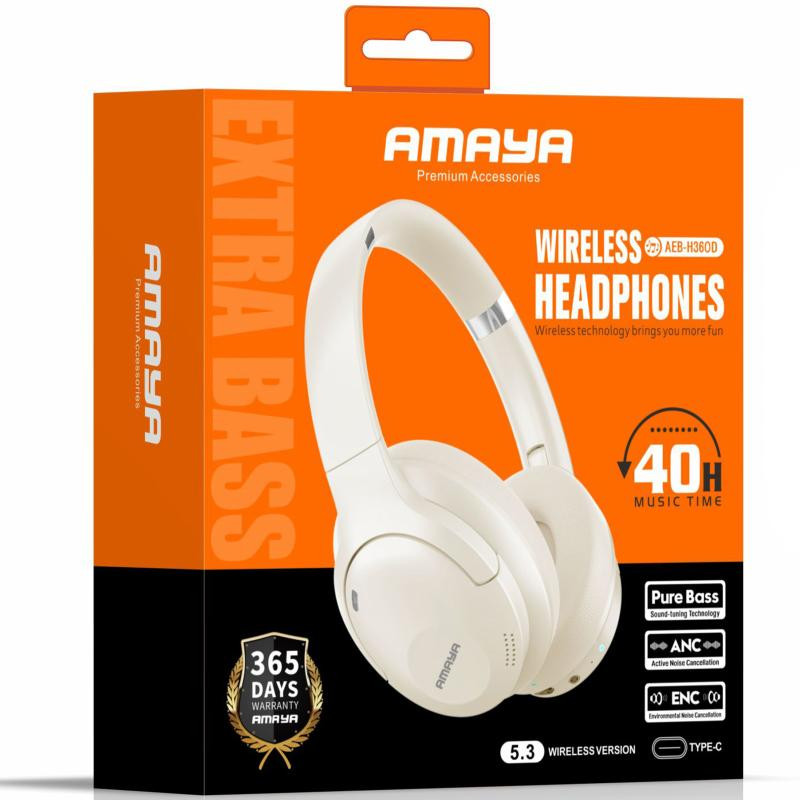 Накладные беспроводные наушники Amaya H360D ANC Херсон - зображення 2