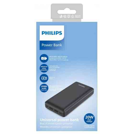 Power Bank Philips 20000mAh 20W Black Харьков