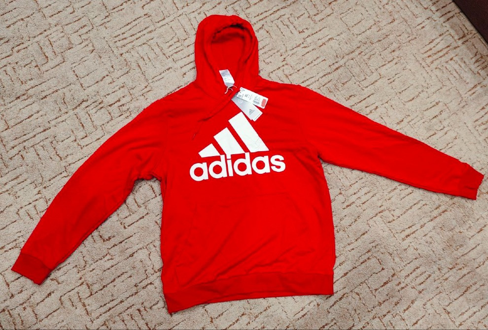 Нова ОРИГІНАЛЬНА товстовка ADIDAS Essentials Big Logo BL FT з Америки Раздельная - изображение 2