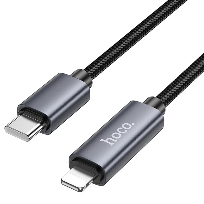 Дата кабель Hoco X112 Favor with display Type-C to Lightning 27W (1m) Херсон - зображення 4
