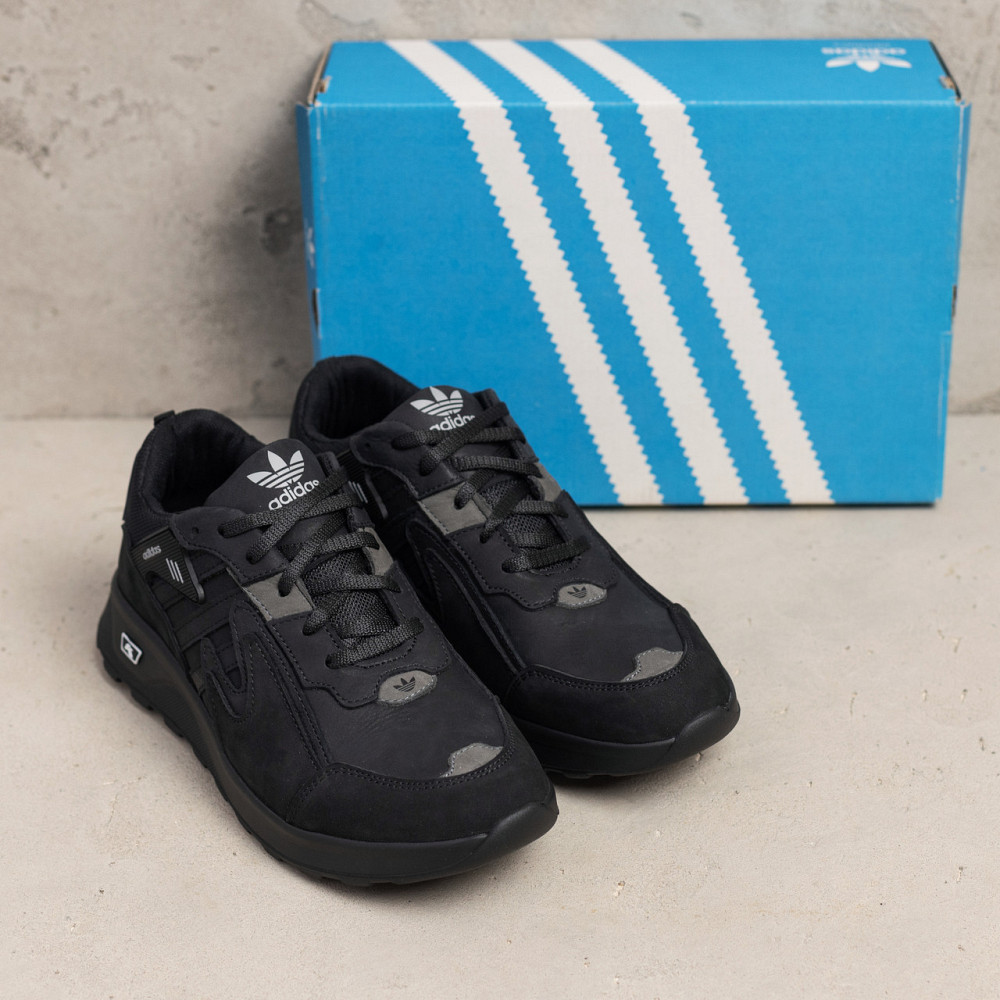 Мужские кожаные кроссовки Niteball Black Киев - изображение 7