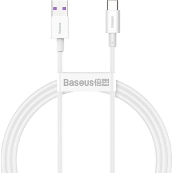 Кабель Baseus Superior USB to Type-C PD 66W 1m White (CATYS-02) Харків - зображення 1
