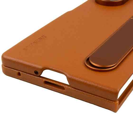 Кожаный чехол Leather Case (AAA) with stand для Samsung Galaxy Z Fold7 Херсон