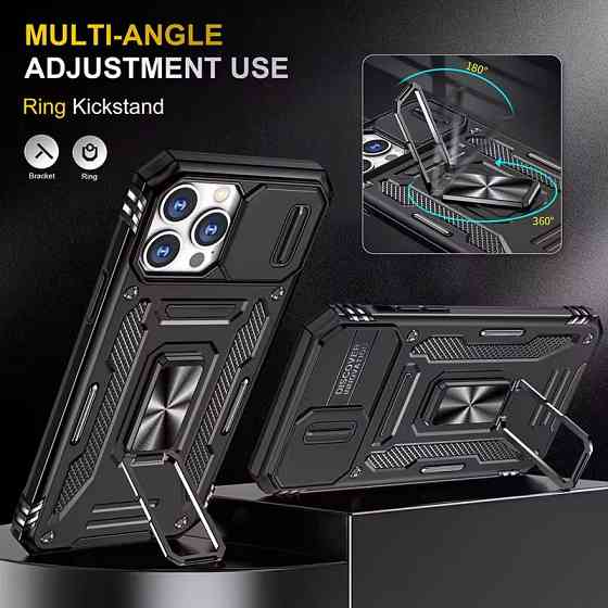Ударопрочный чехол Camshield Army Ring для Apple iPhone 13 Pro Max (6.7") Херсон