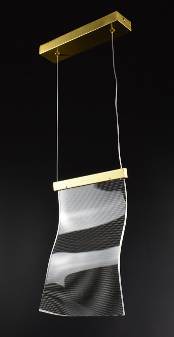 Люстра стельова LED JU84/1-180*300 Латунь 35-200х6х24 см. Київ - зображення 1