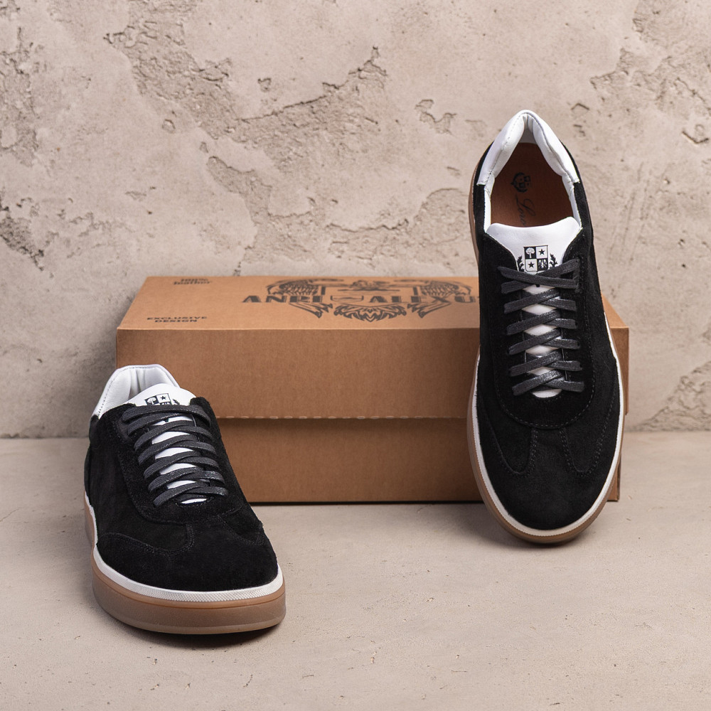 Мужские кожаные кроссовки Black Velvet Київ - зображення 6