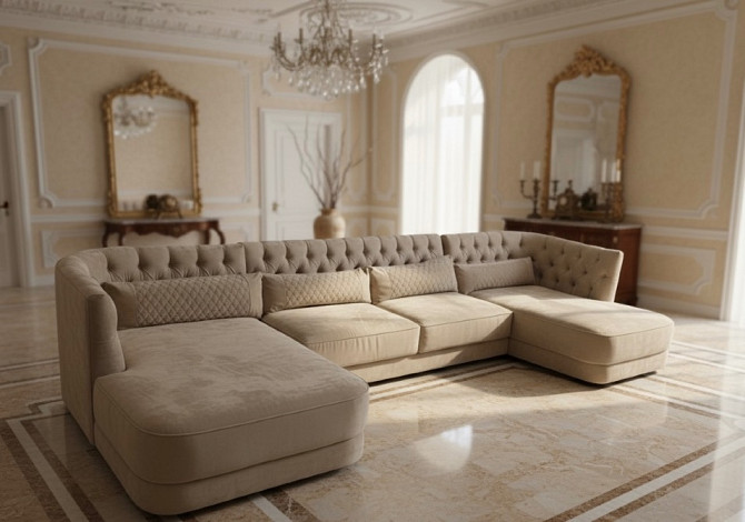Ексклюзивний дизайнерський модульний диван Vittoria Frigerio greppi high Італія з натуральної замші Київ - зображення 1