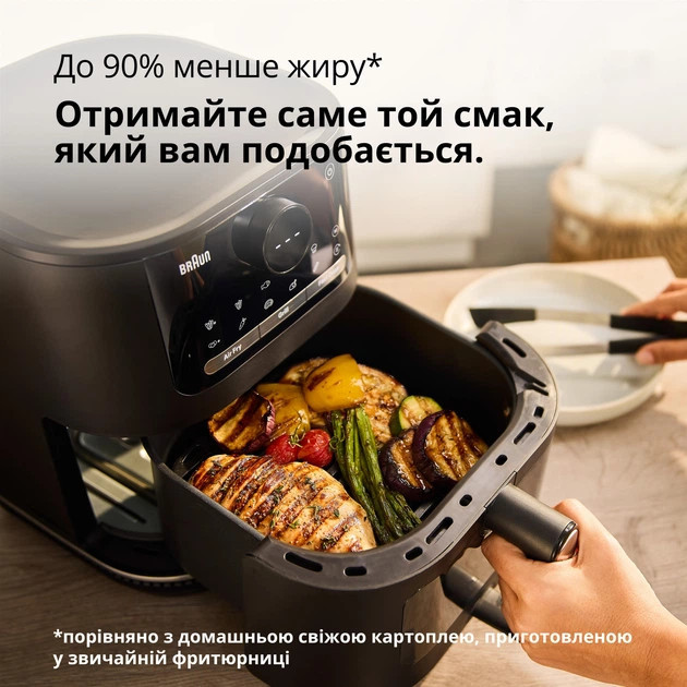 Мультипечь Braun MultiFry 5 HF5075IBK 6 л 2000 Вт черная Київ - зображення 10