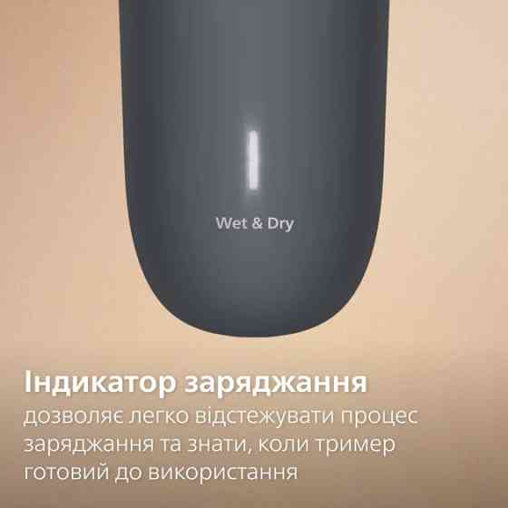 Триммер для усов и бороды Philips серии 3000 BT3617/15 серый Київ