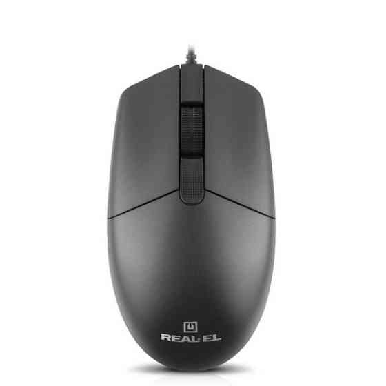 Мишка REAL-EL RM-210 USB Black (EL123200036) Харків