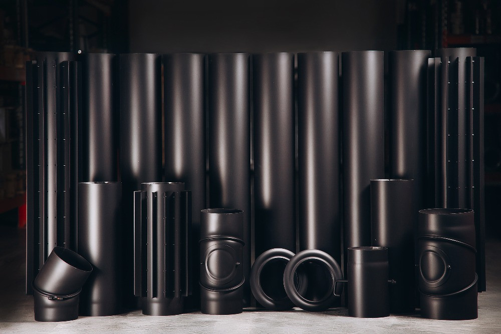 Димоходи для каміна 2мм. Чорний димохід знижка від 10% Васильків - зображення 1